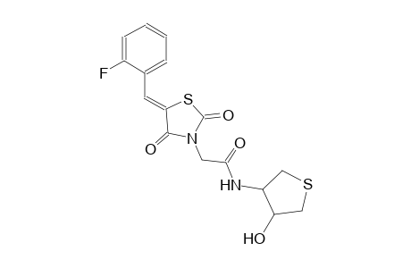 3-thiazolidineacetamide, 5-[(2-fluorophenyl)methylene]-2,4-dioxo-N-[(3S,4R)-tetrahydro-4-hydroxythienyl]-, (5Z)-