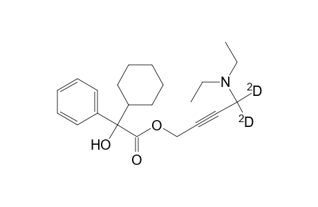 Benzeneacetic acid, .alpha.-cyclohexyl-.alpha.-hydroxy-, 4-(diethylamino)-2-butynyl-4,4-D2 ester