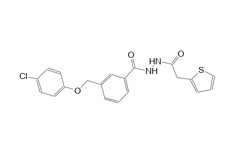 N'-{3-[(4-chlorophenoxy)methyl]benzoyl}-2-(2-thienyl)acetohydrazide