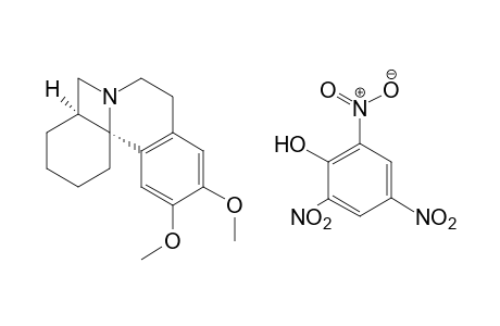 (4aS,12bS)-10,11-dimethoxy-1,2,3,4,4a,5,7,8-octahydrobenzo[2,3]azeto[2,1-a]isoquinoline-picric acid (1/1)