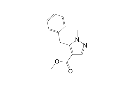 1H-Pyrazole-4-carboxylic acid, 1-methyl-5-(phenylmethyl)-, methyl ester