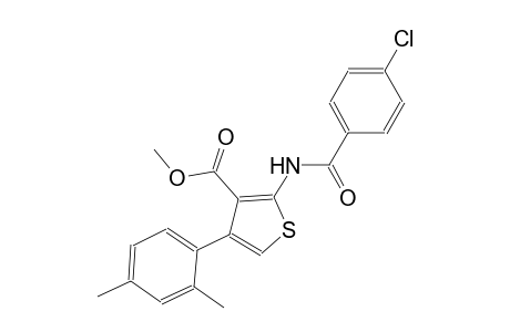 methyl 2-[(4-chlorobenzoyl)amino]-4-(2,4-dimethylphenyl)-3-thiophenecarboxylate