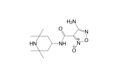 1,2,5-Oxadiazole-3-carboxamide, 4-amino-N-(2,2,6,6-tetramethyl-4-piperidinyl)-, 2-oxide