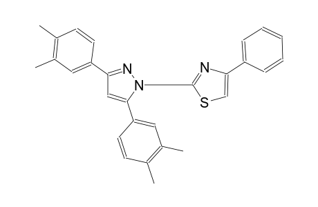 2-[3,5-bis(3,4-dimethylphenyl)-1H-pyrazol-1-yl]-4-phenyl-1,3-thiazole