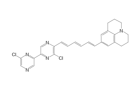(1'E,3'E,5'E)-6,6'-Dichloro-5-[6'-(9''-julolidinyl)hexa-1',3',5'-trienyl]-2,2'-bipyrazine