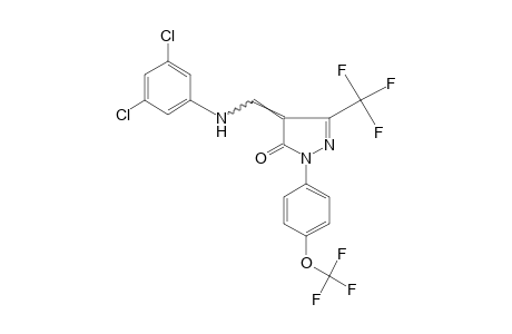 4-[(3,5-DICHLOROANILINO)METHYLENE]-1-[p-(TRIFLUOROMETHOXY)PHENYL]-3-(TRIFLUOROMETHYL)-2-PYRAZOLIN-5-ONE