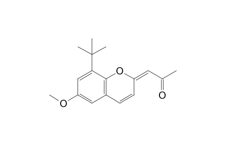 (1E)-1-(8-tert-butyl-6-methoxy-1-benzopyran-2-ylidene)-2-propanone