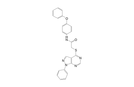 N-(4-phenoxyphenyl)-2-[(1-phenyl-1H-pyrazolo[3,4-d]pyrimidin-4-yl)sulfanyl]acetamide