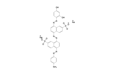 2-Naphthalenesulfonic acid, 5-[(4-aminophenyl)azo]-8-[[4-[(2,4-dihydroxyphenyl)azo]-6-sulfo-1-naphthalenyl]azo]-, disodium salt