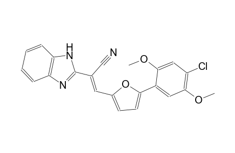 (2E)-2-(1H-benzimidazol-2-yl)-3-[5-(4-chloro-2,5-dimethoxyphenyl)-2-furyl]-2-propenenitrile