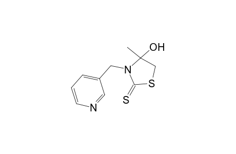 Thiazolidine-2-thione, 4-hydroxy-4-methyl-3-(3-pyridylmethyl)-