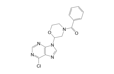 6-CHLORO-9-(4-BENZOYL-1-OXA-4-AZA-CYCLOHEXAN-2-YL)-9H-PURINE