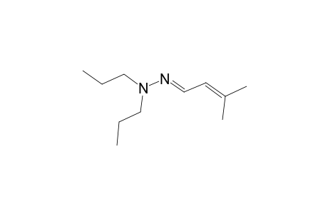 2-Butenal, 3-methyl-, dipropylhydrazone
