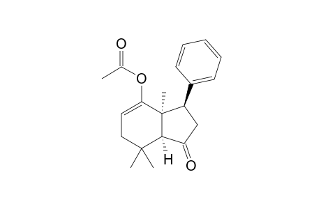 Acetic acid 3a,7,7-trimethyl-1-oxo-3-phenyl-2,3,3a,6,7,7a-hexahydro-1H-inden-4-yl ester