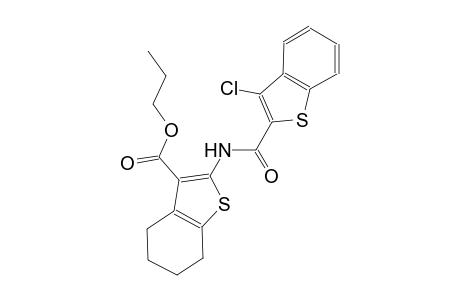 propyl 2-{[(3-chloro-1-benzothien-2-yl)carbonyl]amino}-4,5,6,7-tetrahydro-1-benzothiophene-3-carboxylate