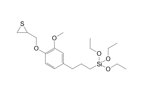 triethoxy(3-(3-methoxy-4-(thiiran-2-ylmethoxy)phenyl)propyl)silane
