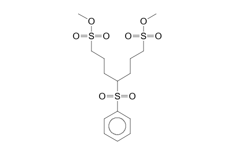 Heptane, 1,7-bis(methoxysulfonyl)-4-phenylsulfonyl-