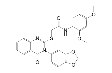 acetamide, 2-[[3-(1,3-benzodioxol-5-yl)-3,4-dihydro-4-oxo-2-quinazolinyl]thio]-N-(2,4-dimethoxyphenyl)-