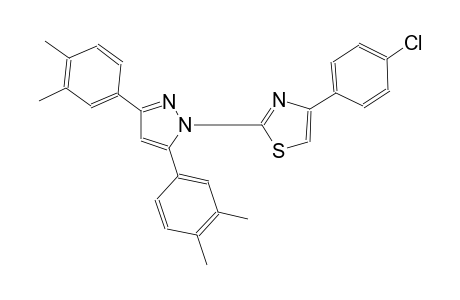 2-[3,5-bis(3,4-dimethylphenyl)-1H-pyrazol-1-yl]-4-(4-chlorophenyl)-1,3-thiazole