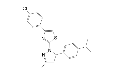 thiazole, 4-(4-chlorophenyl)-2-[4,5-dihydro-3-methyl-5-[4-(1-methylethyl)phenyl]-1H-pyrazol-1-yl]-
