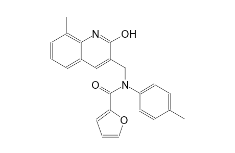 N-[(2-hydroxy-8-methyl-3-quinolinyl)methyl]-N-(4-methylphenyl)-2-furamide