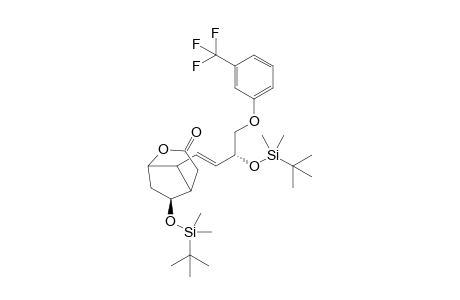 8-Anti-[4-(m-Trifluoromethylphenoxy)-3(R)-tert-butyldimethylsilyloxy-1(E)-butenyl]-6-(S)-endo-tert-butyldimethylsilyloxy-2-oxabicyclo[3.2.1]octan-3-one