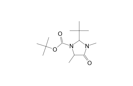2-t-Butyl-3,5-dimethyl-4-oxo-imidazolidine-1-carboxylic acid, t-butyl ester