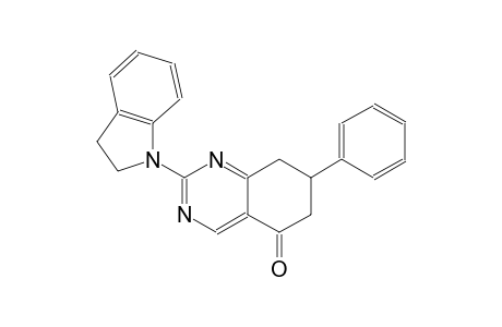 2-(2,3-dihydro-1H-indol-1-yl)-7-phenyl-7,8-dihydro-5(6H)-quinazolinone