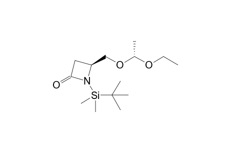 (4R*) 1-(t-Butyldimethylsilyl)-4-[((1R*,4S*)-1-ethoxyeth-1-yl)oxymethyl]-2-azetidinone