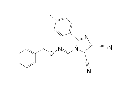 1-[(E)-benzyloximinomethyl]-2-(4-fluorophenyl)imidazole-4,5-dicarbonitrile