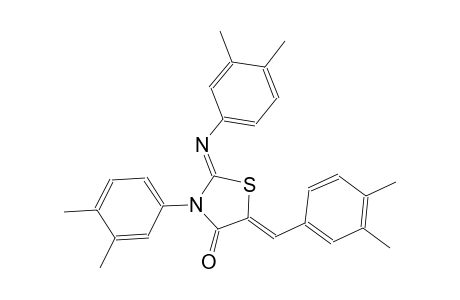 (2Z,5Z)-5-(3,4-dimethylbenzylidene)-3-(3,4-dimethylphenyl)-2-[(3,4-dimethylphenyl)imino]-1,3-thiazolidin-4-one