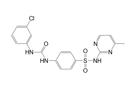 4-{[(3-chloroanilino)carbonyl]amino}-N-(4-methyl-2-pyrimidinyl)benzenesulfonamide
