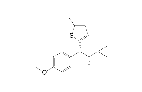 syn-2-[1'-(p-Methoxyphenyl)-2',3',3'-trimethylbutyl]-5-methylthioiphene