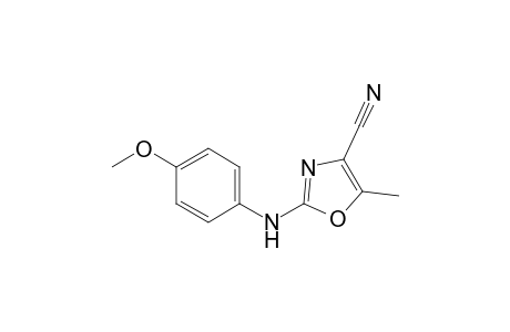 2-(4-Methoxyanilino)-5-methyl-1,3-oxazole-4-carbonitrile