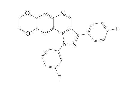 1-(3-fluorophenyl)-3-(4-fluorophenyl)-8,9-dihydro-1H-[1,4]dioxino[2,3-g]pyrazolo[4,3-c]quinoline