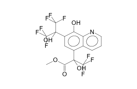 8-HYDROXY-5-(1-HYDROXY-1-CARBMETHOXYTRIFLUOROETHYL)-7-(1-HYDROXYHEXAFLUOROISOPROPYL)QUINOLINE