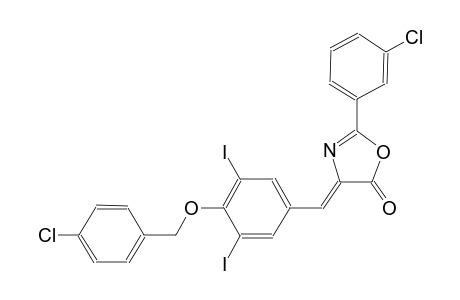 (4Z)-4-{4-[(4-chlorobenzyl)oxy]-3,5-diiodobenzylidene}-2-(3-chlorophenyl)-1,3-oxazol-5(4H)-one