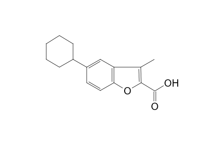 Benzofurane-2-carboxylic acid, 5-cyclohexyl-3-methyl-