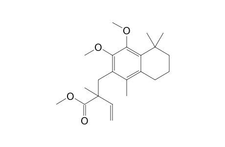 1,5,5-Trimethyl-2-[2'-methyl-2'-(methoxycarbonyl)-3'-buten-1'-yl]-3,4-dimethoxy-5,6,7,8-tetrahydronaphthalene