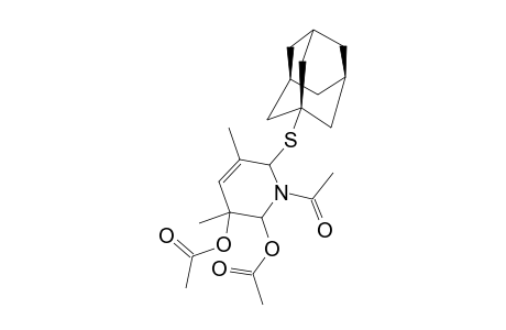 2,3-DIACETOXY-1-ACETYL-6-(1-ADAMANTYL-THIO)-3,6-DIMETHYL-1,2,3,6-TETRAHYDRO-PYRIDINE