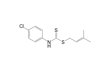 3-Methylbut-2-en-1-yl N-(4-chlorophenyl)dithiocarbamate