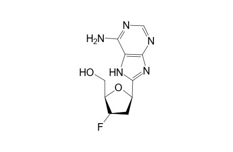 1-C-( 6'-Amino-7'H-purin-8'-yl)-1,4-anhydro-2,3-dideoxy-3-fluoro-D-'erythro'-pentitol