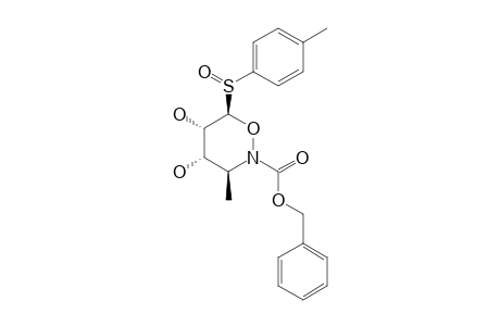 [3S,4S,5S,6R]-N-BENZYLOXYCARBONYL-3,4,5,6-TETRAHYDRO-4,5-DIHYDROXY-3-METHYL-6-(PARA-TOLYLSULFONYL)-1,2-OXAZINE