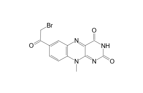 Benzo[g]pteridine-2,4(3H,10H)-dione, 7-(bromoacetyl)-10-methyl-