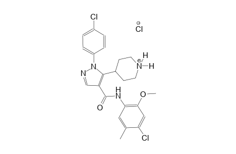 piperidinium, 4-[4-[[(4-chloro-2-methoxy-5-methylphenyl)amino]carbonyl]-1-(4-chlorophenyl)-1H-pyrazol-5-yl]-, chloride