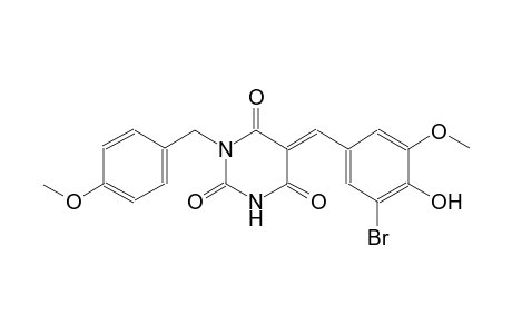 (5E)-5-(3-bromo-4-hydroxy-5-methoxybenzylidene)-1-(4-methoxybenzyl)-2,4,6(1H,3H,5H)-pyrimidinetrione
