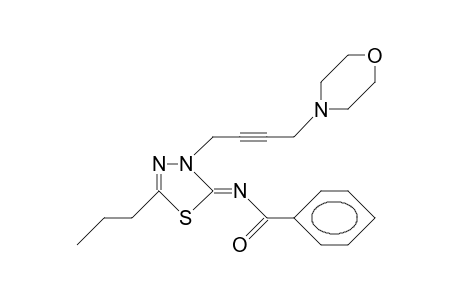 N-(3-[4-Morpholino-2-butynyl]-5-propyl-1,3,4-thiadiazol-2(3H)-ylidene)-benzamide