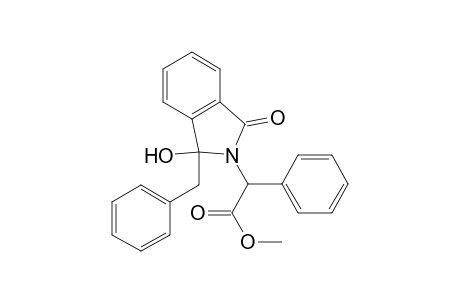 2-(1-benzyl-1-hydroxy-3-keto-isoindolin-2-yl)-2-phenyl-acetic acid methyl ester
