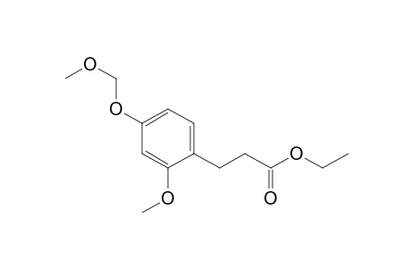 Ethyl 3-[2-methoxy-4-(methoxymethoxy)phenyl]-propanoate