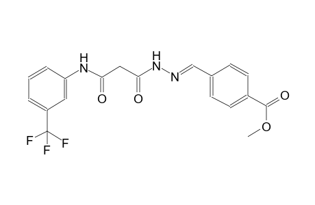 benzoic acid, 4-[(E)-[[1,3-dioxo-3-[[3-(trifluoromethyl)phenyl]amino]propyl]hydrazono]methyl]-, methyl ester